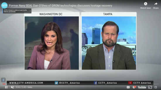 Former Navy SEAL Dan O’Shea of GROM technologies discusses hostage recovery